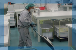 Pulizia camere bianche